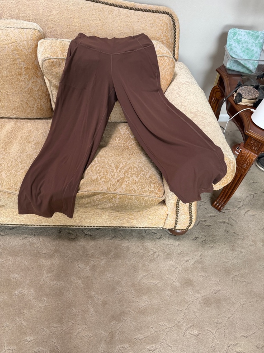 lululemon athletica Wide-Leg Ponte Pants in Chocolate Brown